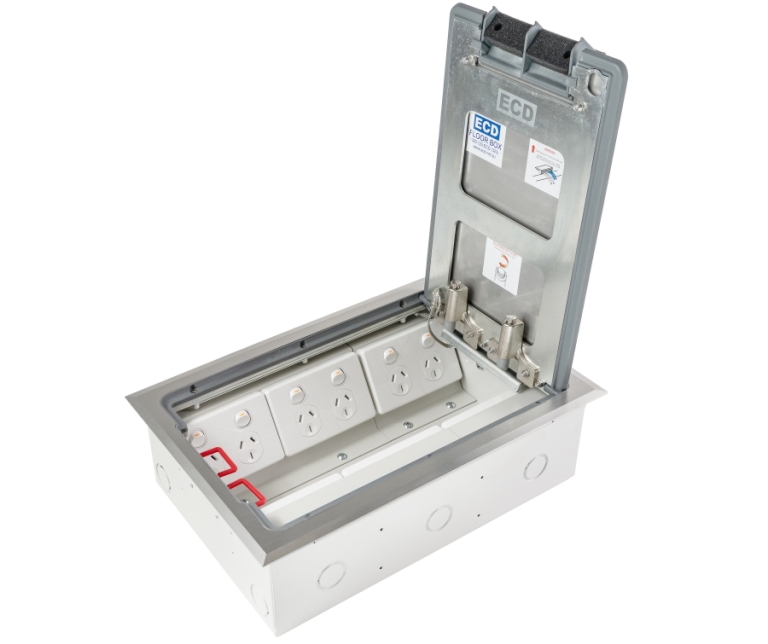 Floor Boxes by Series | ECD - Electric Cable Duct Systems